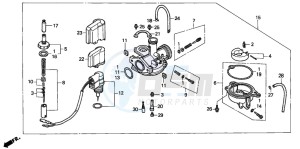 SFX50 drawing CARBURETOR