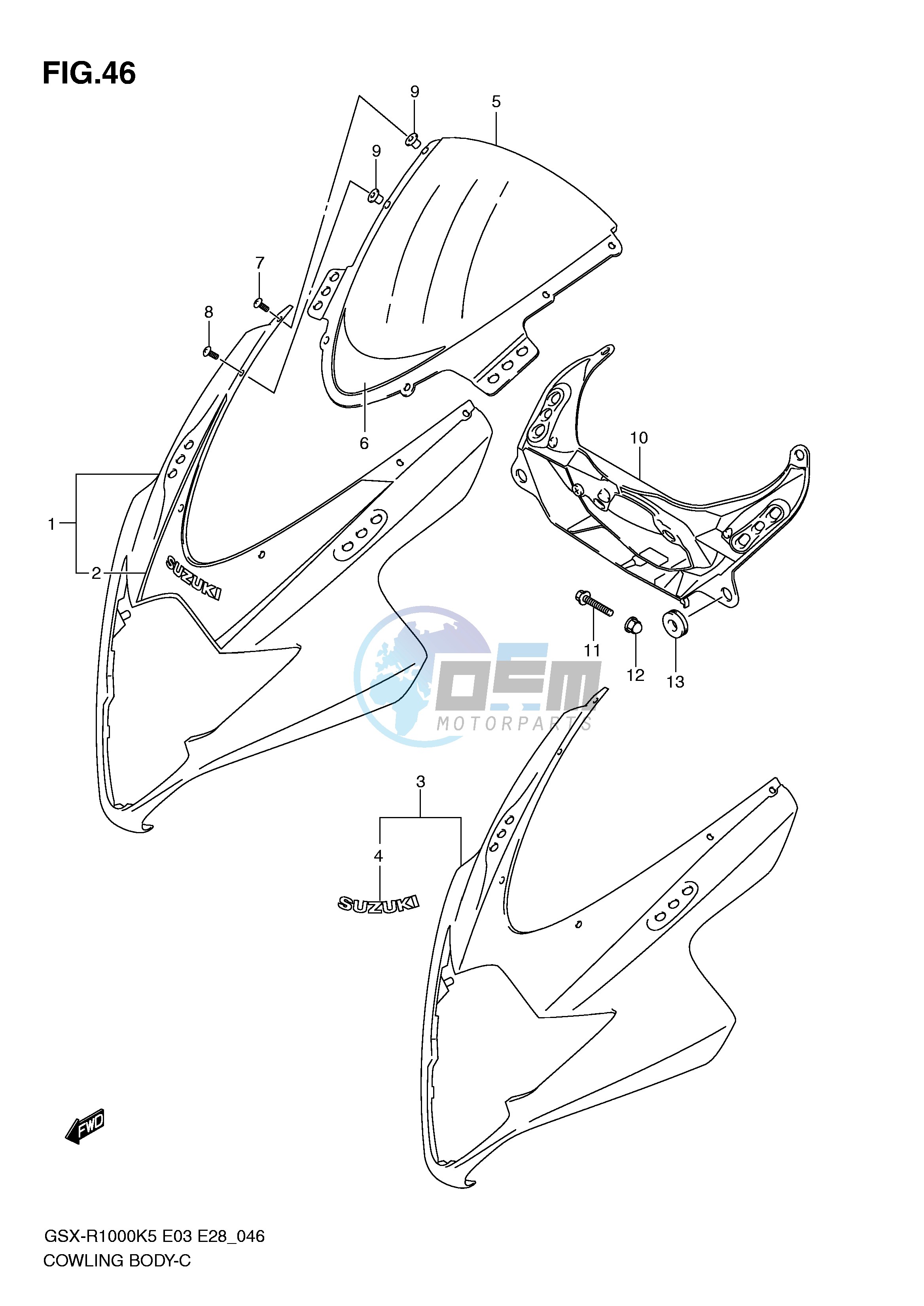 COWLING BODY (MODEL K5)