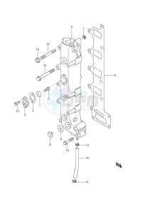 DF 60 drawing Exhaust Manifold