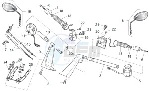 Norge 1200 IE 8V Polizia Stradale drawing Handlebar - Controls