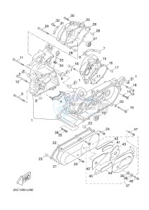 YN50FU NEO'S 4 UBS (2ACH) drawing CRANKCASE