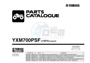 YXM700ES YXM700PSF VIKING EPS SPECIAL EDITION (1XPV) drawing .1-Front-Page