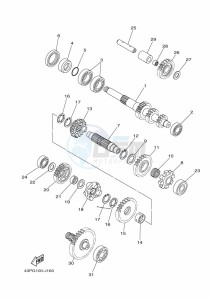 YFM700FWB KODIAK 700 (B6KE) drawing TRANSMISSION