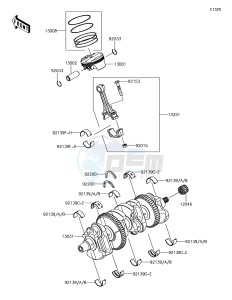 NINJA ZX-10R ZX1000SHF XX (EU ME A(FRICA) drawing Crankshaft/Piston(s)