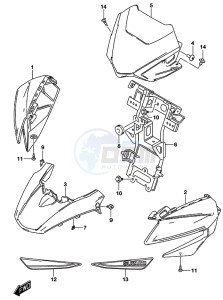 GSX-S125 drawing HEADLAMP HOUSING (GSX-S125MLXL8 P21)