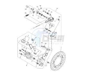 XP T-MAX ABS 530 drawing REAR BRAKE CALIPER