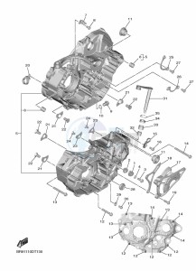 YZ450F (B2W6) drawing CRANKCASE