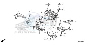 CBR1000S1H 2ED - (2ED) drawing STEERING DAMPER