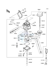 KVF360 KVF360B8F EU drawing Carburetor