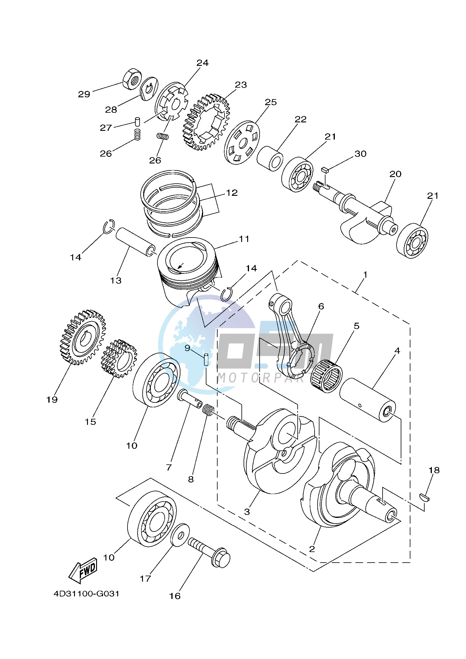 CRANKSHAFT & PISTON