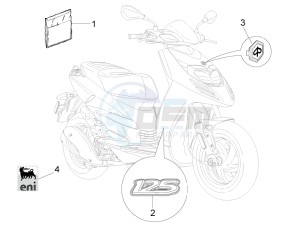 Typhoon 125 4t 2v e3 drawing Plates - Emblems