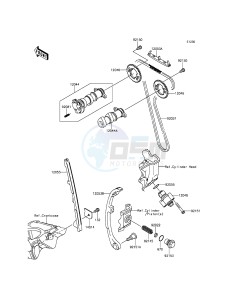 KLX250 KLX250SFF XX (EU ME A(FRICA) drawing Camshaft(s)/Tensioner