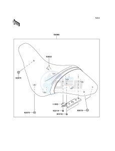 VN1700_VOYAGER_CUSTOM_ABS VN1700KDF GB XX (EU ME A(FRICA) drawing Seat