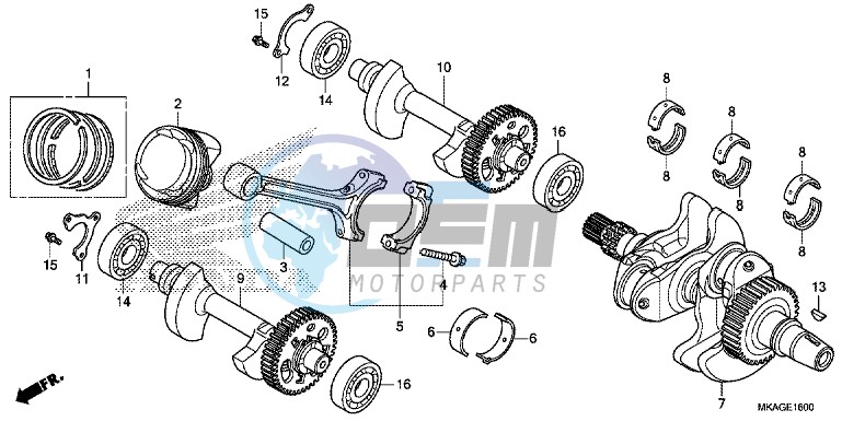 CRANKSHAFT/ PI STON