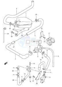 AN125 (E2) Burgman drawing SECOND AIR (E18)