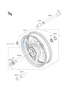 VN 2000 E [VULCAN 2000 CLASSIC] (6F-7F) E6F drawing FRONT WHEEL