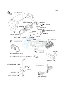 KAF 950 B [MULE 3010 DIESEL 4X4] (B1) [MULE 3010 DIESEL 4X4] drawing LABELS