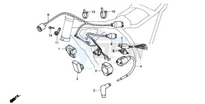 XR200R drawing WIRE HARNESS/ IGNITION COIL