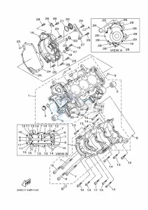 YXZ1000E YXZ1000R (B5JD) drawing CRANKCASE