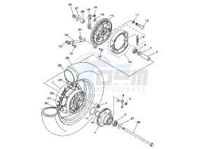 XVS DRAG STAR 650 drawing REAR WHEEL