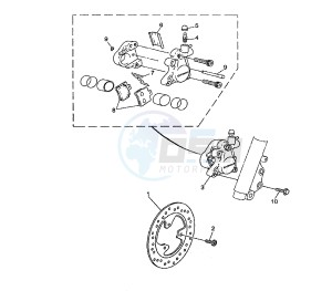 CS JOG R 50 drawing FRONT BRAKE CALIPER 3D43-4C