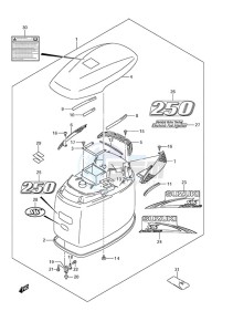 DF 250 drawing Engine Cover (DF 250S)