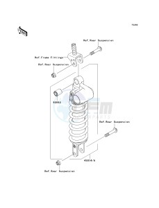 ZX 1000 D [NINJA ZX-10R] (D6F-D7FA) D6F drawing SHOCK ABSORBER-- S- -