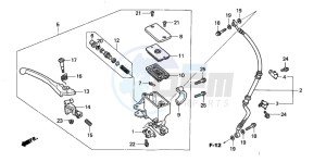 SH150 125 drawing FR. BRAKE MASTER CYLINDER