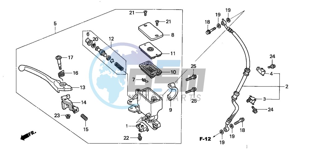 FR. BRAKE MASTER CYLINDER