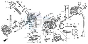 ST1100A drawing CARBURETOR (COMPONENT PARTS)