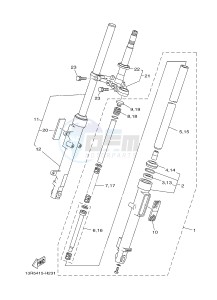 YB125 (2CS3) drawing FRONT FORK