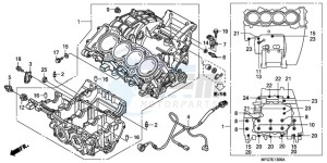 CB600F9 France - (F / CMF 25K) drawing CRANKCASE