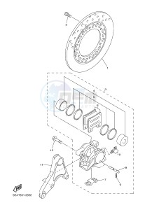 XJR1300 (5WMW) drawing REAR BRAKE CALIPER