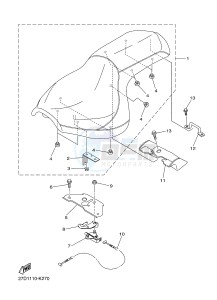 XVS1300CU XVS1300 CUSTOM XVS1300 CUSTOM (2SSA) drawing SEAT