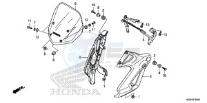 NC700SC drawing FRONT COWL