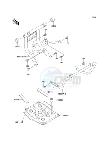 KLF 250 A [BAYOU 250] (A6F-A9F) A7F drawing GUARD-- S- -