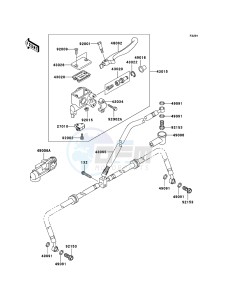 KVF360 4x4 KVF360A9F EU GB drawing Front Master Cylinder