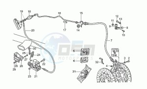 California 1100 Special Special drawing Front lh/rear brake system