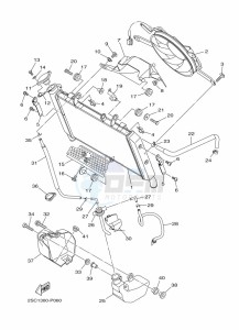 TRACER 900 MTT850 (B5CC) drawing RADIATOR & HOSE