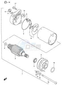 GZ250 (P34) drawing STARTING MOTOR