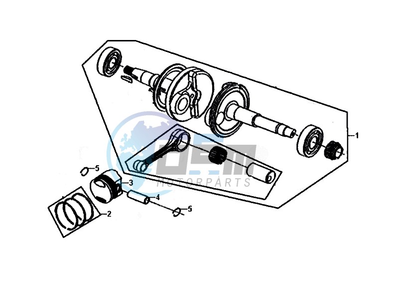 CRANK SHAFT / ALLO 50 (25 KM/H) (AJ05WA-NL) (L8-M0)