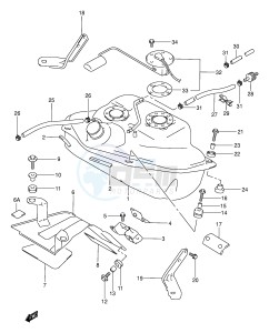 VL1500 (E2) drawing FUEL TANK