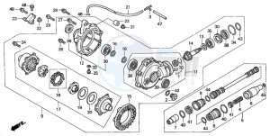 TRX350TM RANCHER drawing FRONT FINAL GEAR