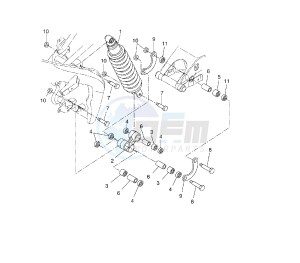 YZF R 125 drawing REAR SUSPENSION