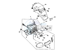 XC K CYGNUS R 125 drawing TAILLIGHT