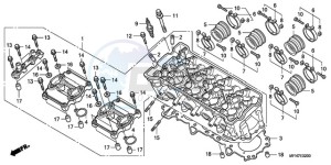 CB1000RA UK - (E / MPH) drawing CYLINDER HEAD