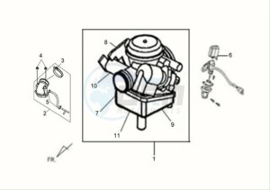 FIDDLE II 125S drawing CARBURATOR