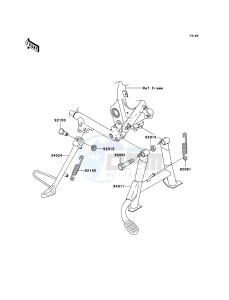 W650 EJ650-C7P GB XX (EU ME A(FRICA) drawing Stand(s)