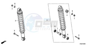 TRX500FAA Europe Direct - (ED) drawing REAR CUSHION