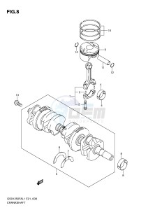 GSX1250FA (E21) drawing CRANKSHAFT